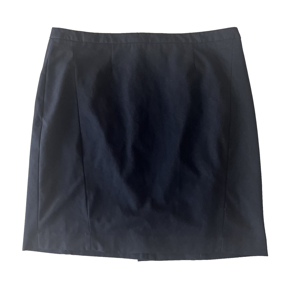 Halogen Women's Size 16P 16 Petite Navy Blue Pencil Skirt Career Office Work